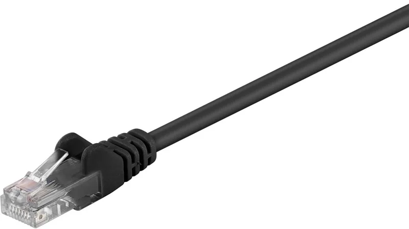 CAT5E Netwerkkabel - RJ45 - 1 m by Goobay in Black – product photo