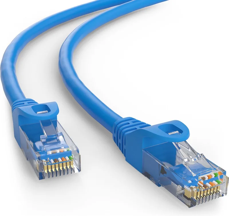 CAT5E Netwerkkabel - RJ45 - 20 m från Goobay i Blå – produktbild