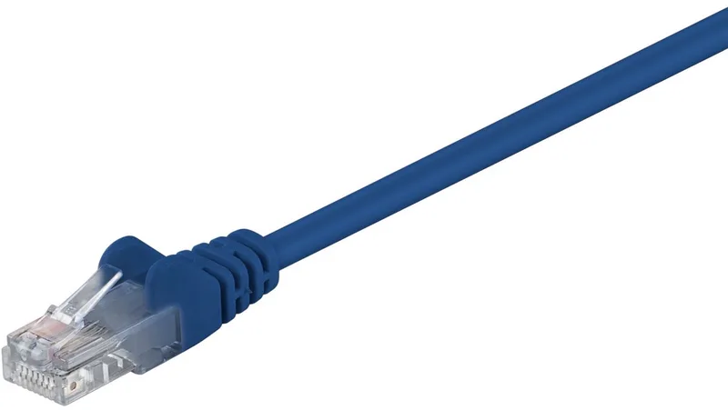 CAT5E Netwerkkabel - RJ45 - 3 m från Goobay i Blå – produktbild