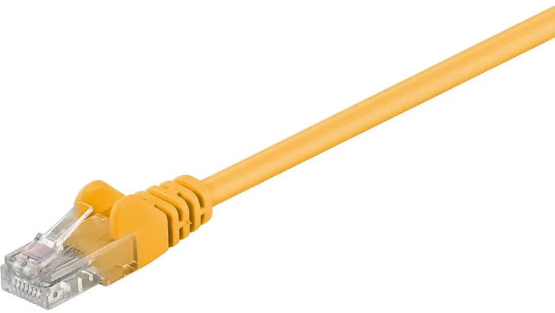 CAT5E Netwerkkabel - RJ45 - 3 m van Goobay in Geel – productfoto