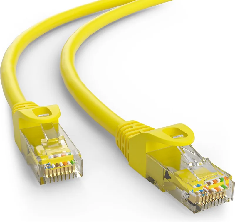 CAT5E Netwerkkabel - RJ45 - 5 m by Goobay in Yellow – product photo
