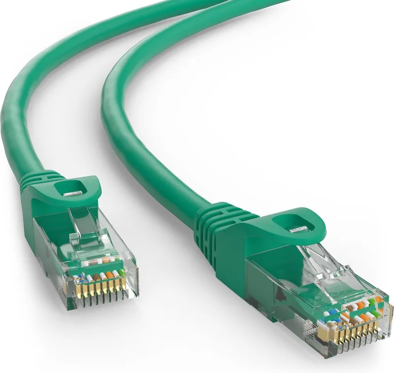 CAT5E Netwerkkabel - RJ45 - 7 m by Goobay in Green – product photo