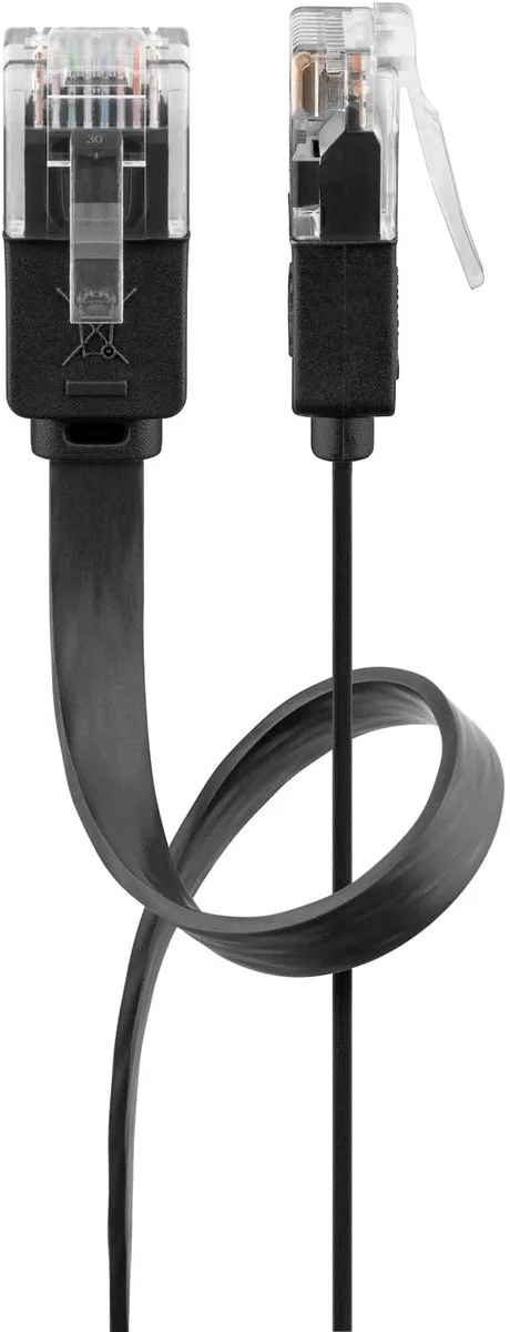 CAT6 Netwerkkabel - RJ45 - 3 m van Goobay in Zwart – productfoto