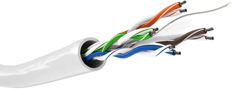 CAT6 Netwerkkabel - Zonder connector - 100 m de Goobay en Blanc – photo produit