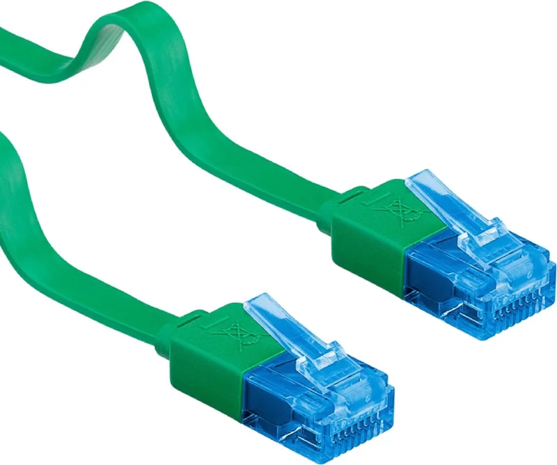 CAT6A Netwerkkabel - RJ45 - 5 m von Goobay in Grün – Produktfoto