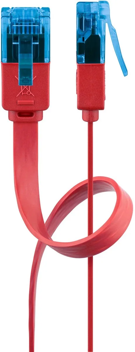 CAT6A Netwerkkabel - RJ45 - 5 m von Goobay in Rot – Produktfoto