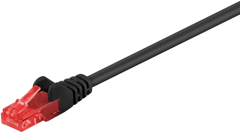 DSIT CAT6 Netwerkkabel - RJ45 - 0.25 m van Goobay in Zwart – productfoto