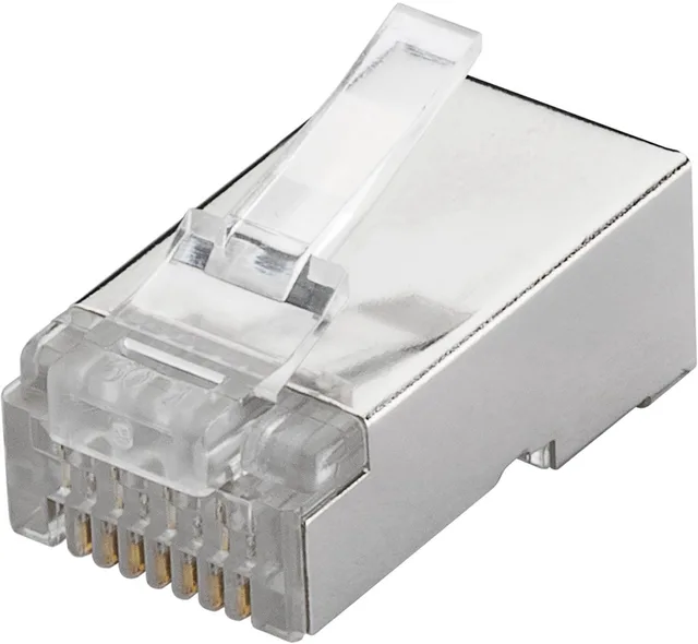 Netwerkstekker RJ45 voor ronde CAT 6-kabel met STP-afscherming