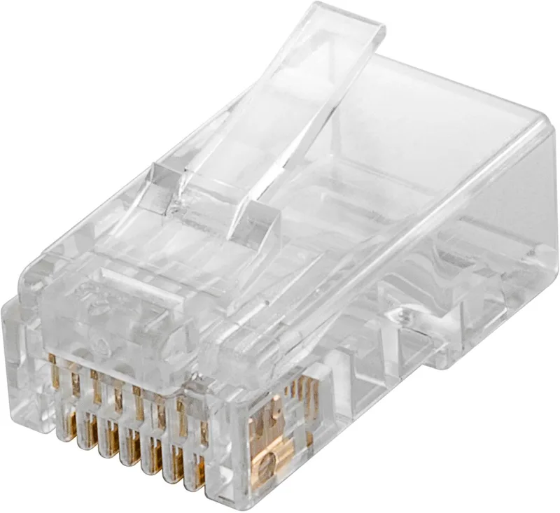Netwerkstekker RJ45 voor ronde CAT 6-kabel, UTP zonder afscherming från Goobay i Ingen – produktbild