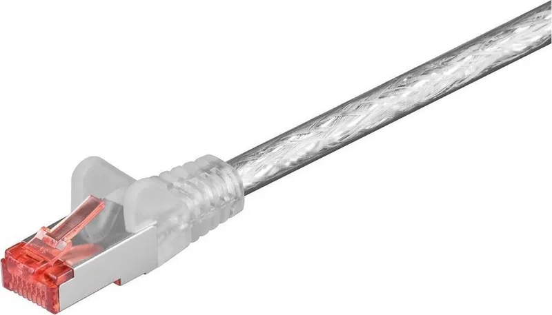 S/FTP netwerkkabel - CAT6 / LSZH - 0,50 meter by Goobay in Transparent – product photo