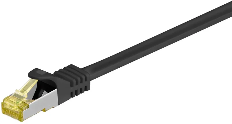 Wentronic 91626 - Cat 7 STP-kabel - RJ45 - 5 m van Goobay in Zwart – productfoto