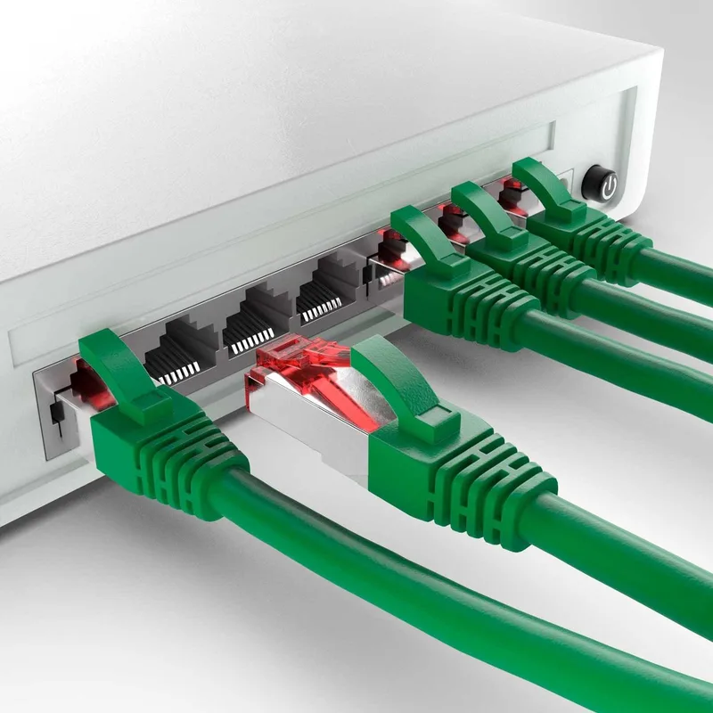 Wentronic 95514 - Cat 6 UTP-kabel - RJ45 - 5 m från Goobay i Grön – produktbild