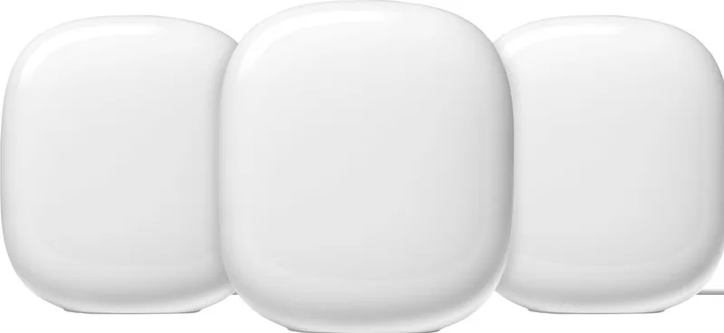 Wifi Pro - Mesh Wifi - Wifi 6E - 3-pack van Google in Wit – productfoto
