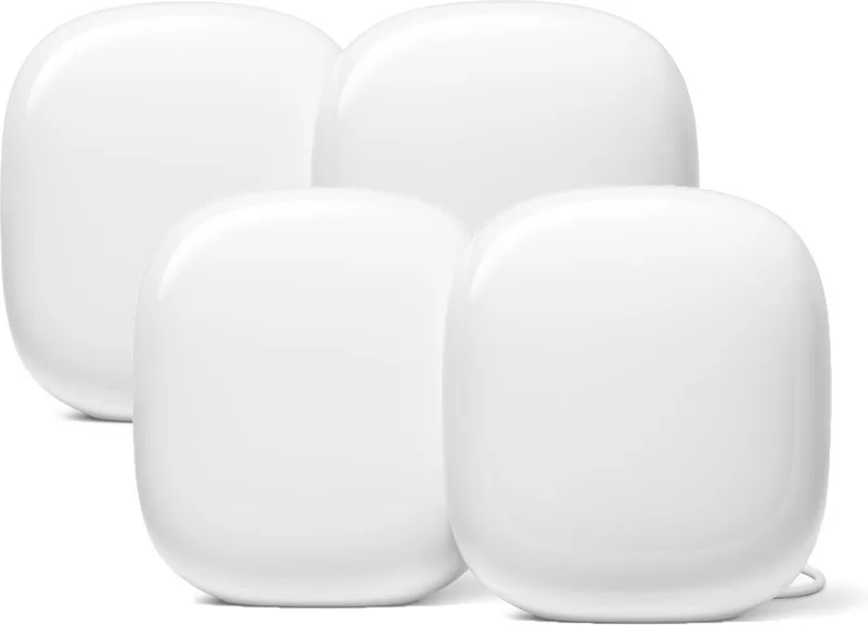 Wifi Pro - Mesh Wifi - Wifi 6E - 4-pack van Google in Wit – productfoto
