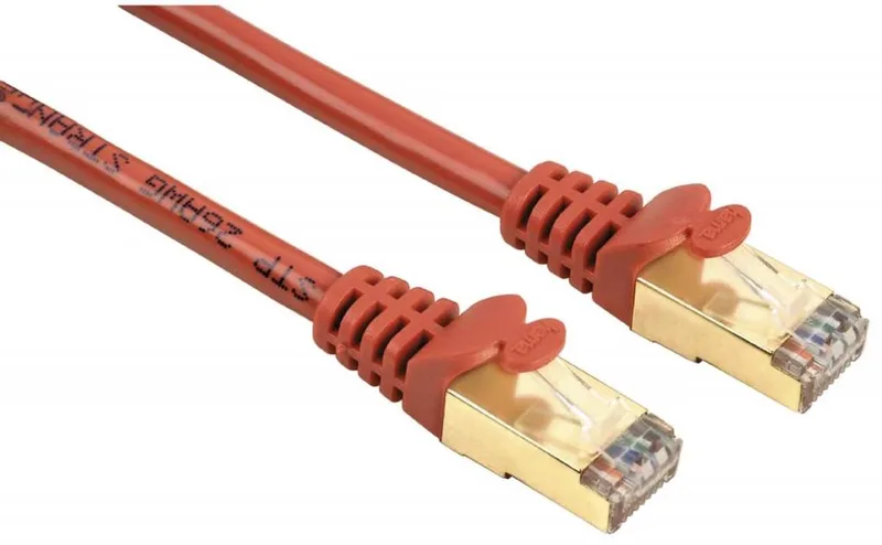 Exxter Cat 5e netwerkkabel STP 3m rood verguld von Hama – Produktfoto