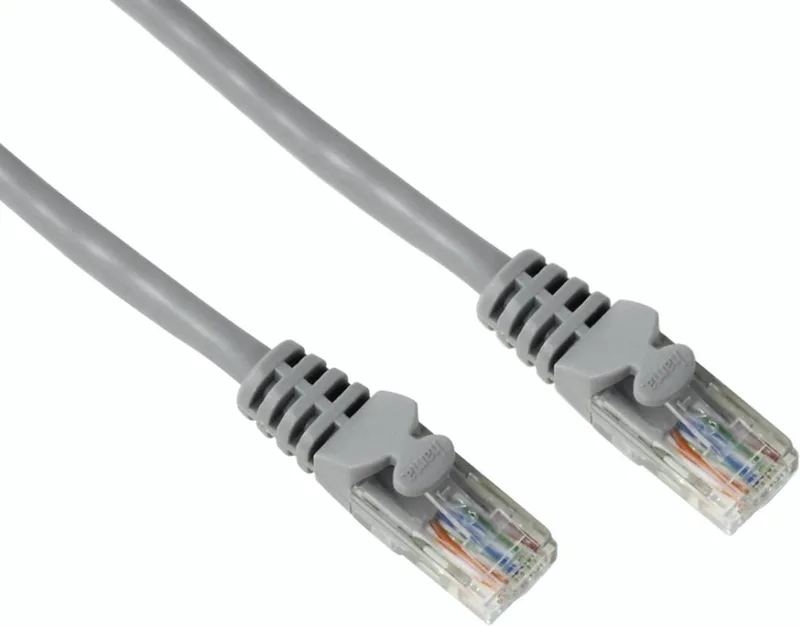 netwerk kabel UTP CAT5e 5.0 meter van Hama in Grijs – productfoto