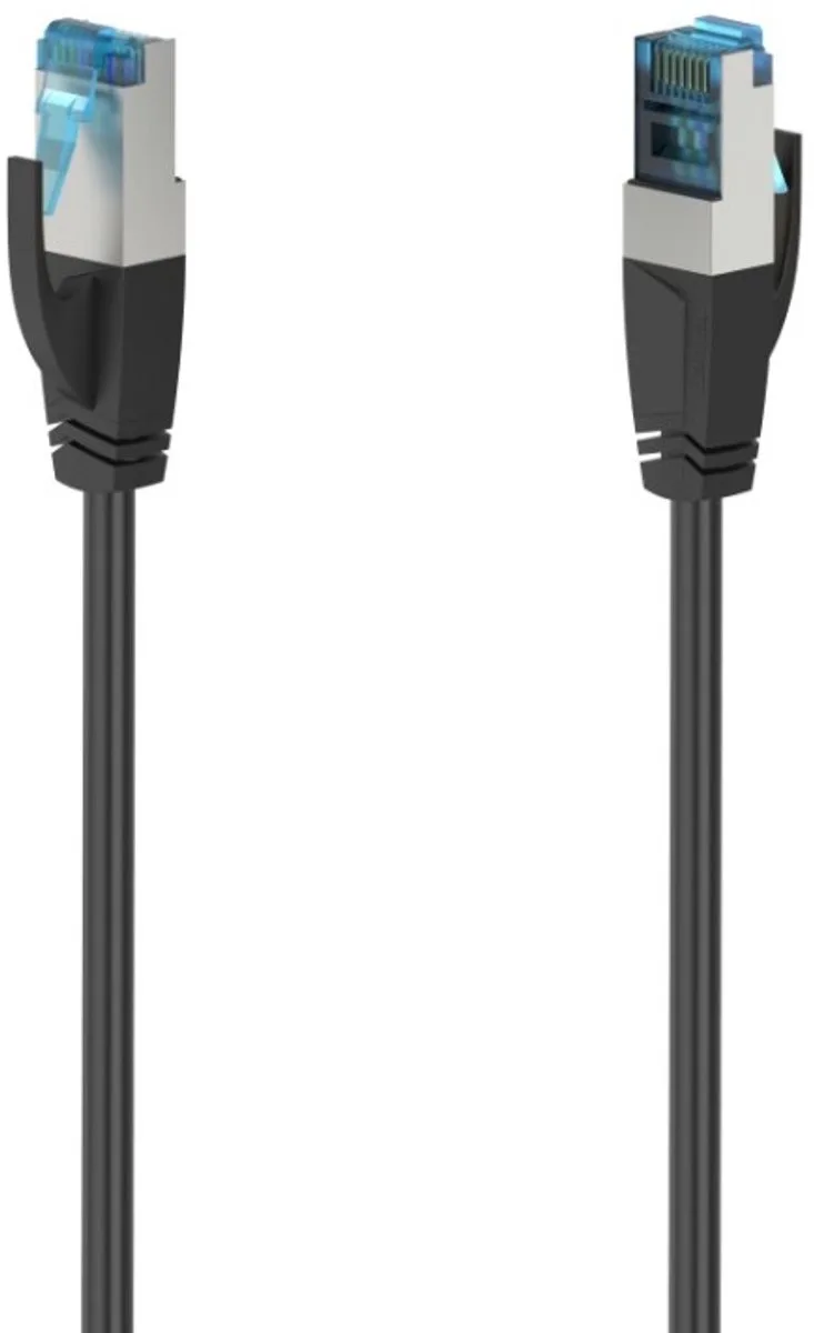 Netwerkkabel CAT-6a 10 Gbit/s S/FTP Afgeschermd 0,50 M by Hama in Black – product photo