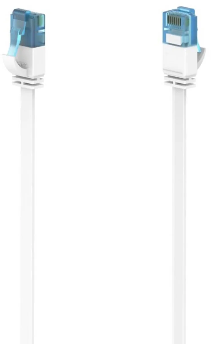 Netwerkkabel CAT-6a 10 Gbit/s U/UTP Plat 10,00 M by Hama in White – product photo