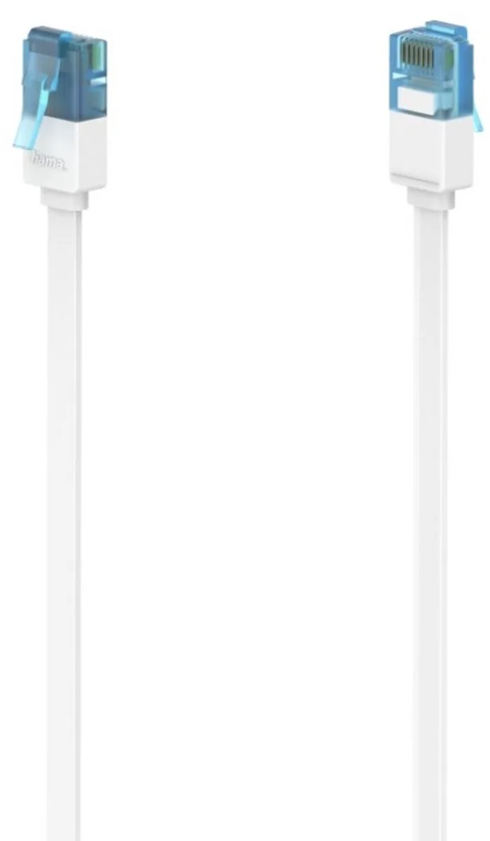 Netwerkkabel CAT-6a 10 Gbit/s U/UTP Plat 15,00 M by Hama in White – product photo
