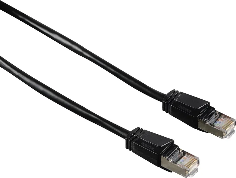 Netwerkkabel Cat5E Stp 5.0M, 3Ster de Hama en Noir – photo produit