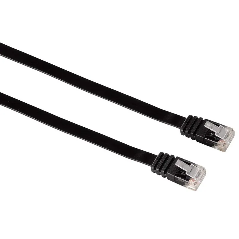 Platte netwerk kabel UTP CAT5e 5.0 meter by Hama in Black – product photo