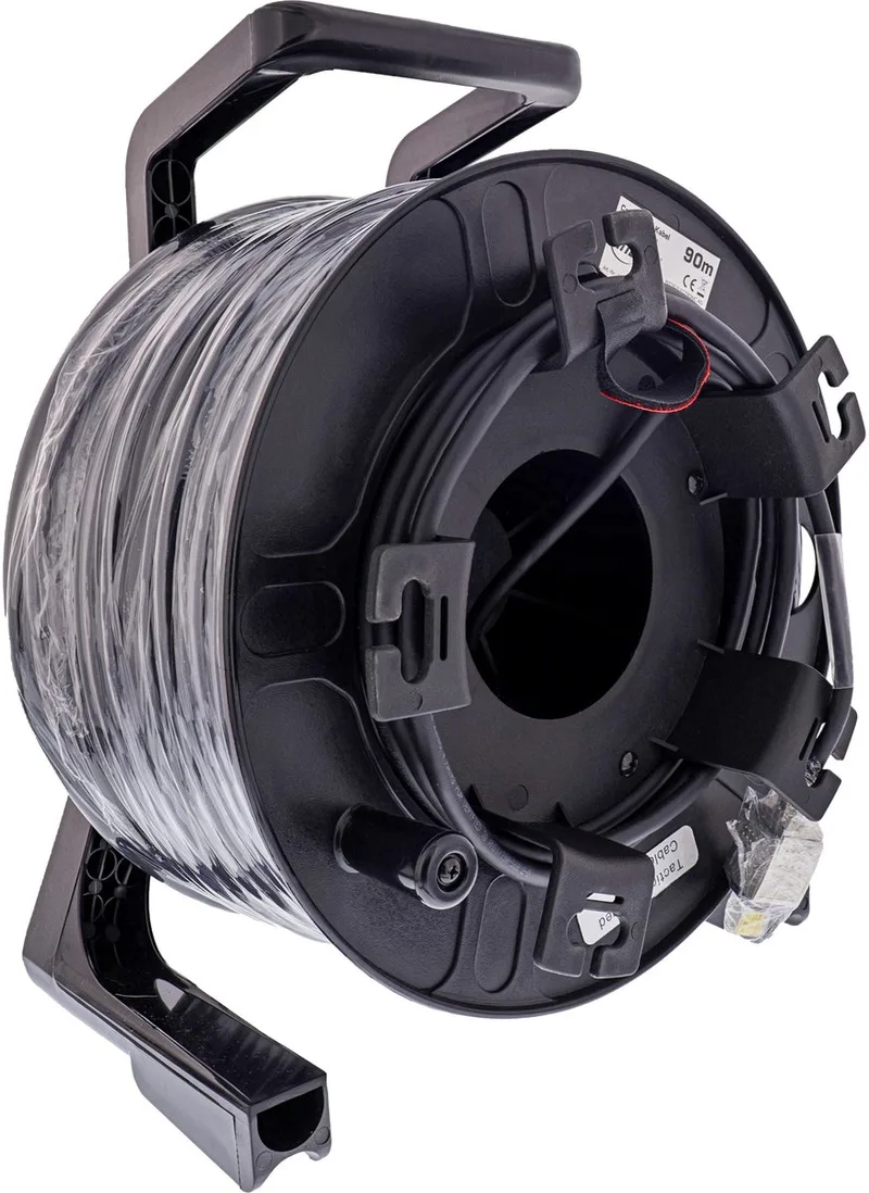 Cavo di rete InLine® Drum IP67 Outdoor PUR Harting, Cat.6A S/FTP, 90m van InLine in Zwart – productfoto