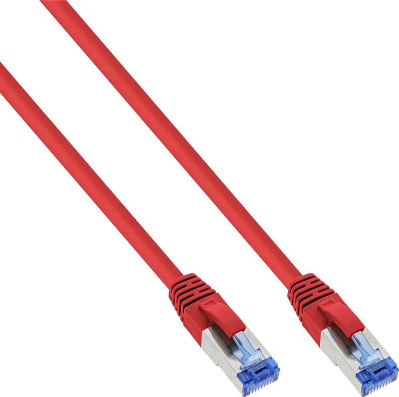 InLine 1m Cat.6(A) S-STP/PiMF netwerkkabel Cat6a by InLine in Red – product photo