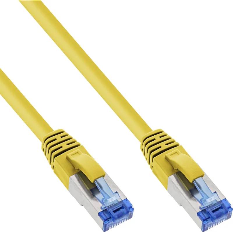 InLine 76802Y netwerkkabel 2 m Cat6a S/FTP (S-STP) från InLine i Gul – produktbild