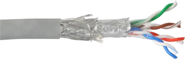 Installatiekabel, SF/UTP, Cat.5e, AWG24 CCA, PVC, 500m