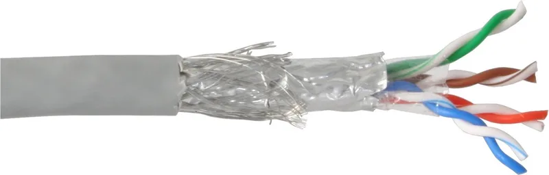 Installatiekabel, SF/UTP, Cat.5e, AWG24 CCA, PVC, 500m från InLine i Beige – produktbild