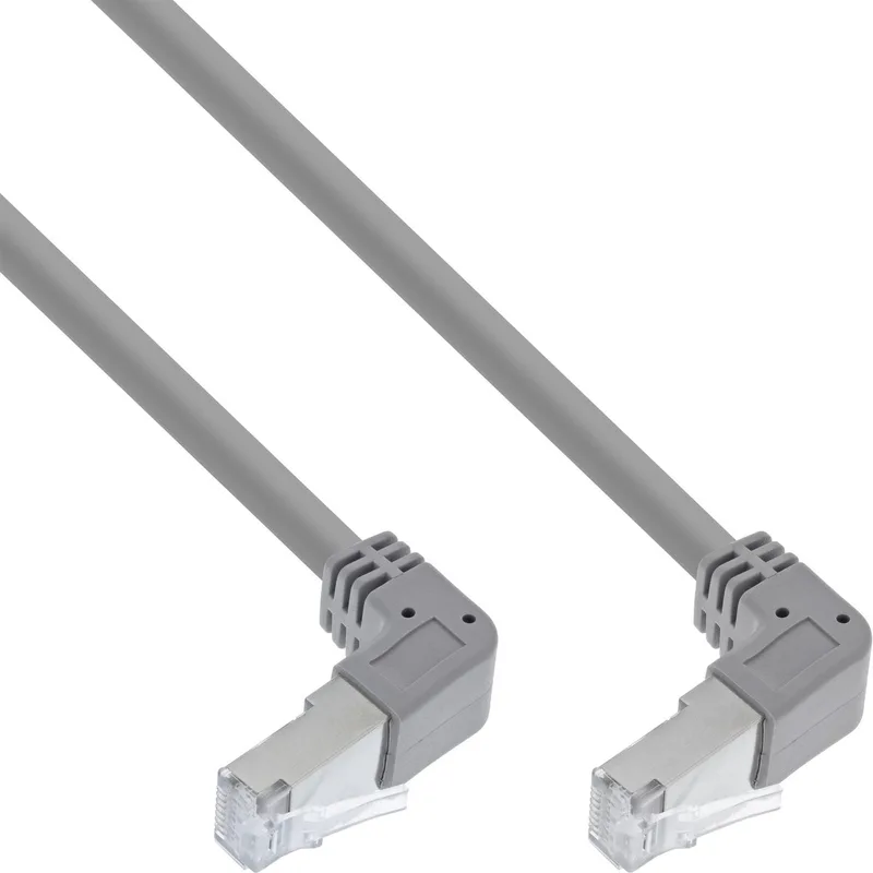 Patchkabel 2-zijdig haaks, S/FTP, Cat.6, 250MHz, PVC, 1,75m by InLine in Grey – product photo
