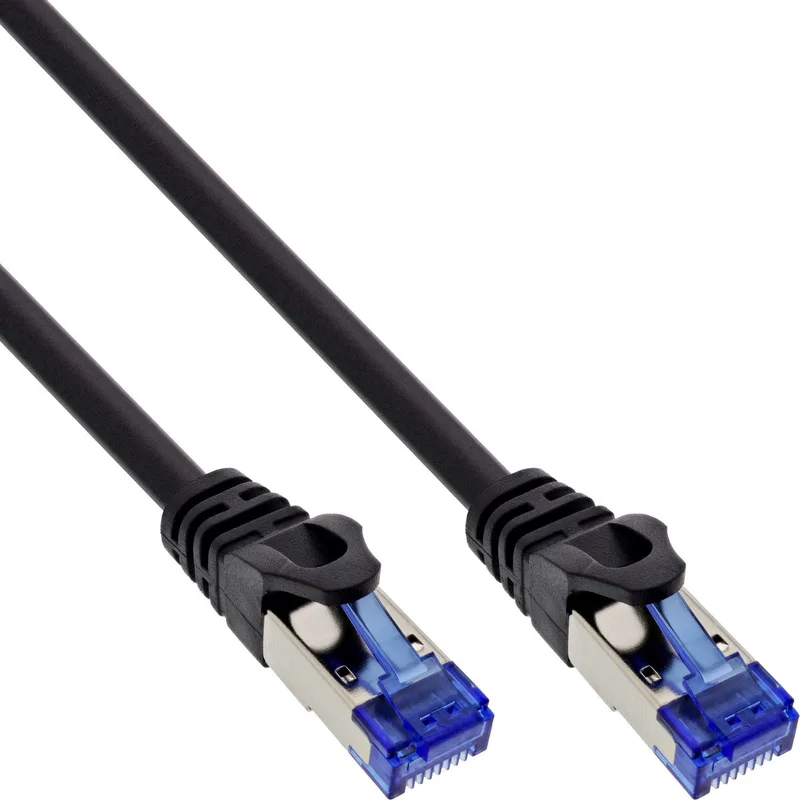 Patchkabel armored, U/FTP, Cat.6A, 5m från InLine i Svart – produktbild