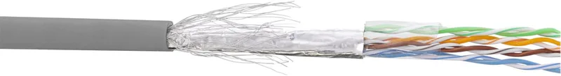 Patchkabel Cat.5e, SF/UTP, AWG26 CCA, PVC, 500m från InLine i Grå – produktbild