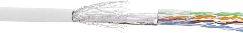 Patchkabel Cat.5e, SF/UTP, AWG26, PVC, 100m fra InLine i Hvid – produktbillede