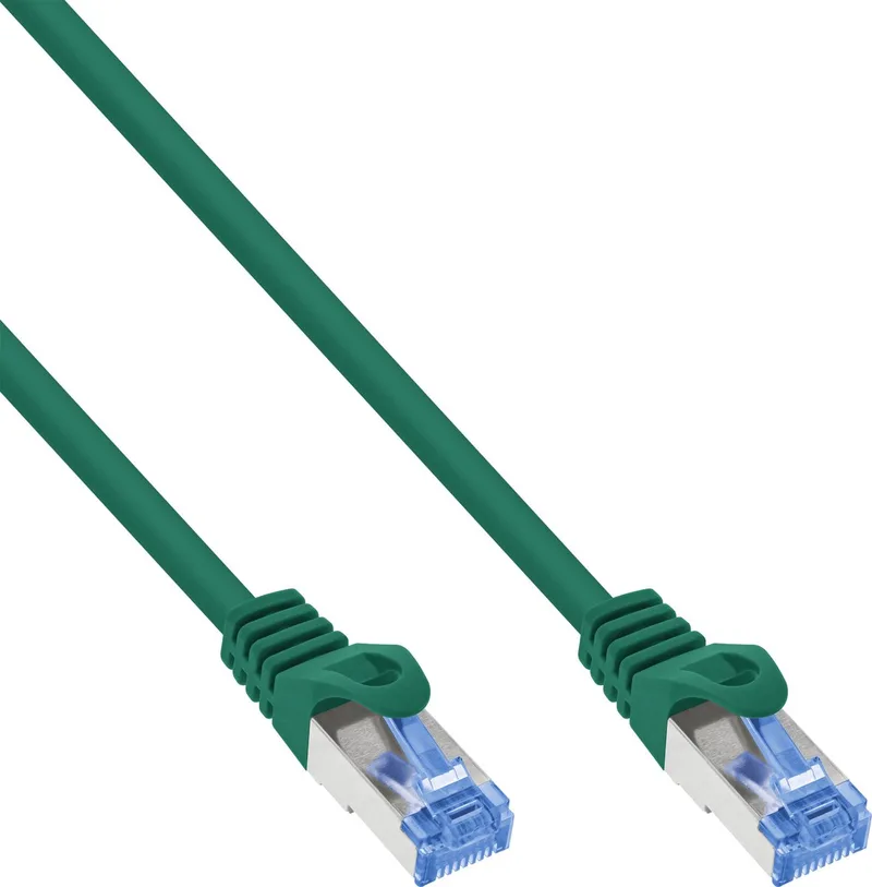 patchkabel, Cat.6A, S/FTP, TPE (LSZH), CCA, 1,5m by InLine in Green – product photo