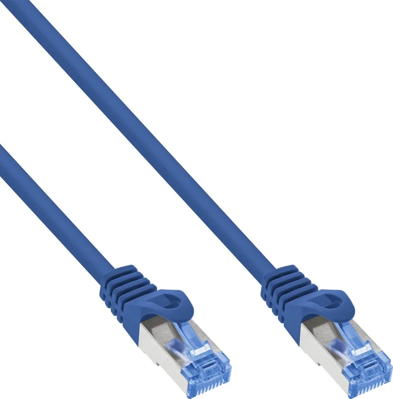 patchkabel, Cat.6A, S/FTP, TPE (LSZH), CCA, 10m by InLine in Blue – product photo