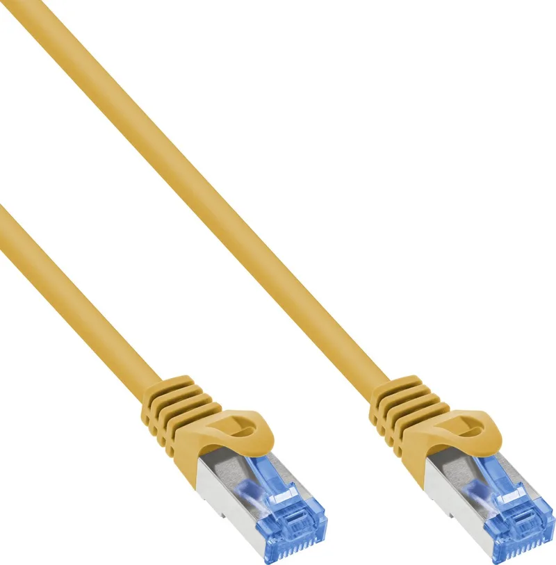patchkabel, Cat.6A, S/FTP, TPE (LSZH), CCA, 10m von InLine in Gelb – Produktfoto