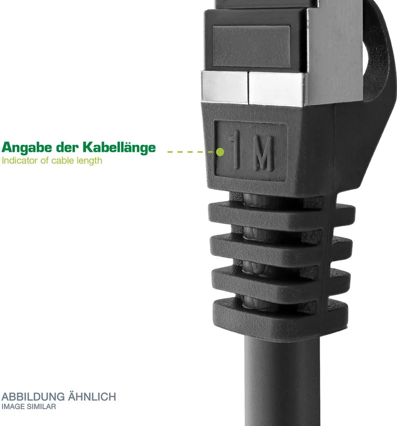 Patchkabel, F/UTP, Cat.5e, 1m från InLine i Blå – produktbild