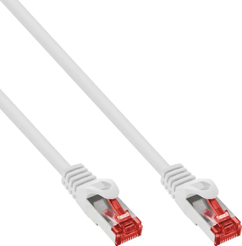 Patchkabel, S/FTP (PiMf), Cat.6, 250 MHz, PVC, CCA, 2m van InLine in Wit – productfoto