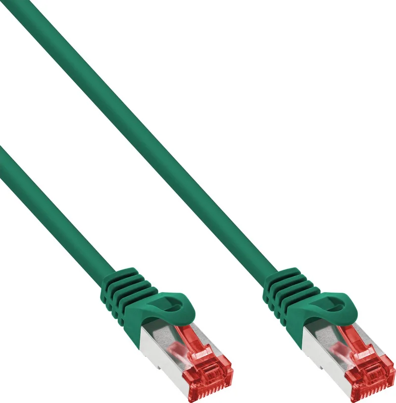 Patchkabel, S/FTP (PiMf), Cat.6, 250 MHz, PVC, CCA, 3m by InLine in Green – product photo