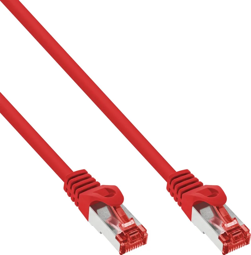 Patchkabel, S/FTP (PiMf), Cat.6, 250 MHz, PVC, koper, 15m by InLine in Red – product photo