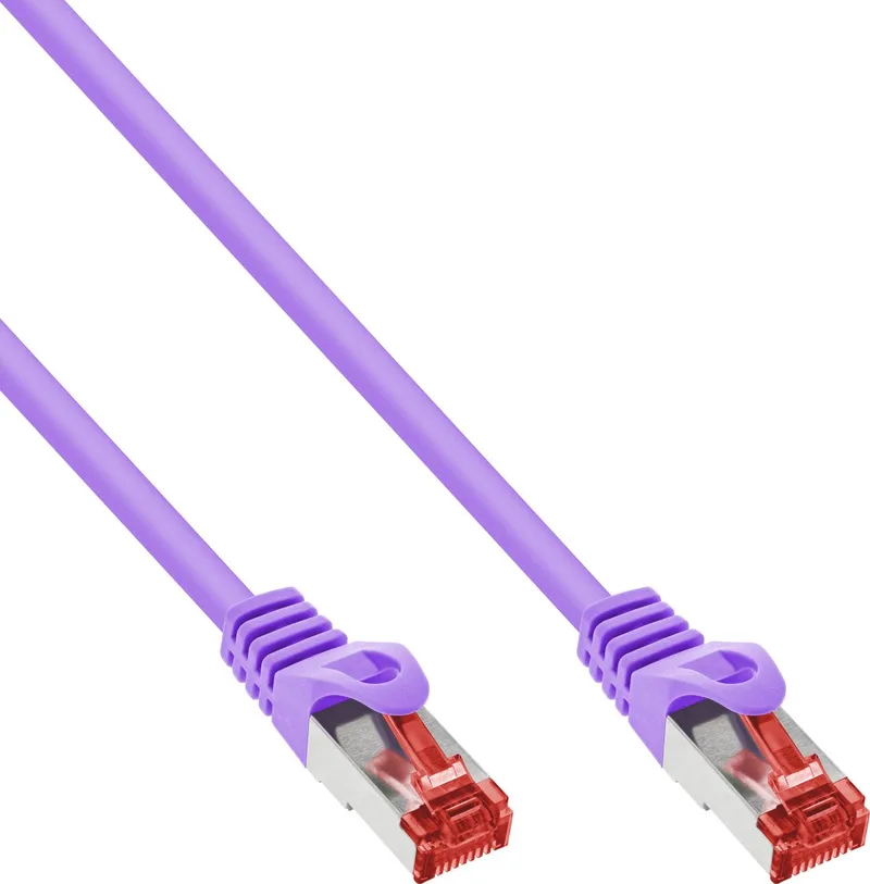 Patchkabel, S/FTP (PiMf), Cat.6, 250 MHz, PVC, koper, 2m by InLine in Purple – product photo