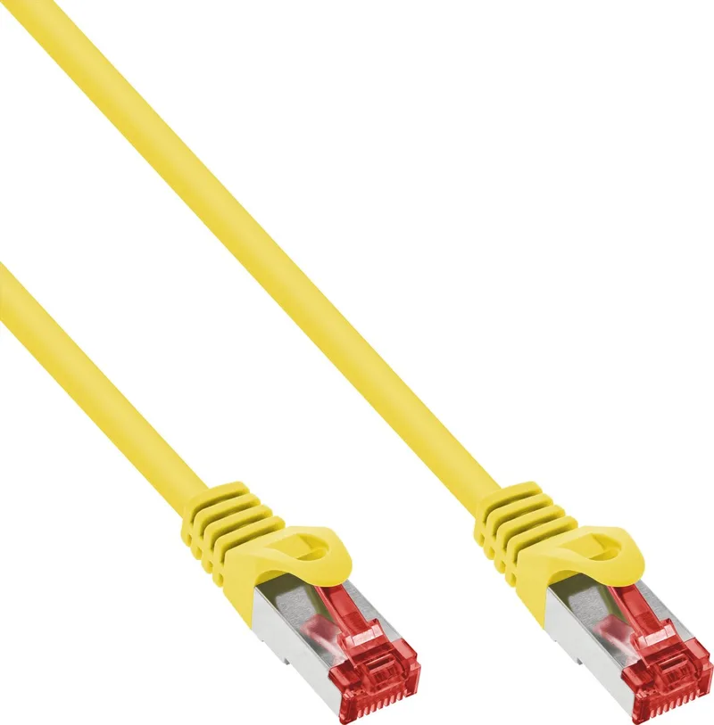 Patchkabel, S/FTP (PiMf), Cat.6, 250 MHz, PVC, koper, 40m van InLine in Geel – productfoto