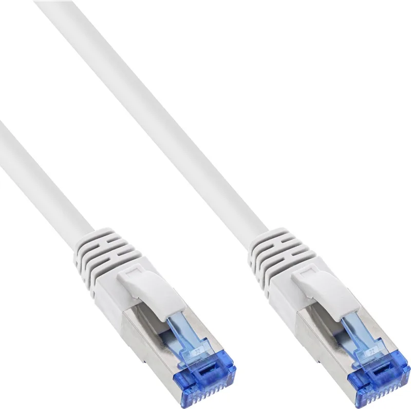 Patchkabel, S/FTP (PiMf), Cat.6A, halogeenvrij, 15m by InLine in White – product photo