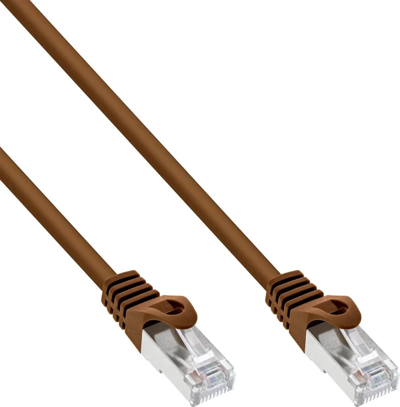 Patchkabel, SF/UTP, Cat.5e, 2m de InLine en Marron – photo produit