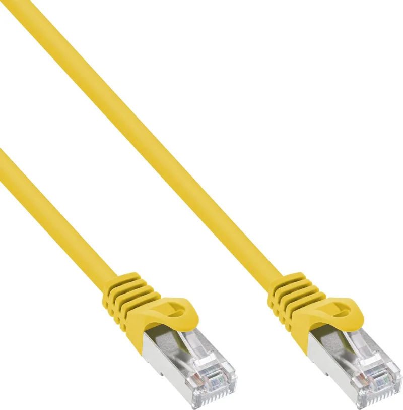 Patchkabel, SF/UTP, Cat.5e, 3m från InLine i Gul – produktbild