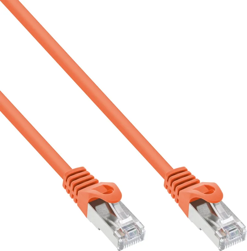 Patchkabel, SF/UTP, Cat.5e, 7,5m van InLine in Oranje – productfoto