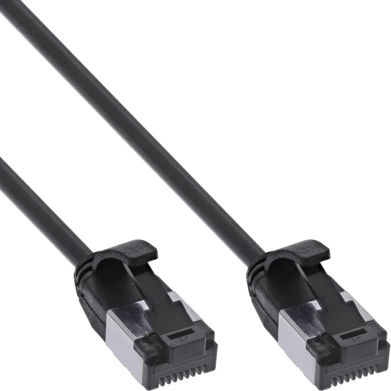 Patchkabel slim, U/FTP, Cat.8.1, TPE halogeenvrij, 1,5m de InLine en Noir – photo produit