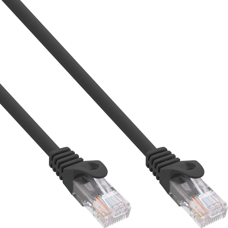 Patchkabel, U/UTP, Cat.5e, 0,5m by InLine in Black – product photo