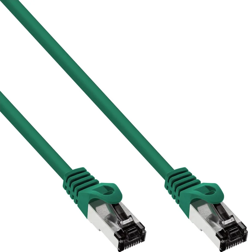 S/FTP CAT8.1 40 Gigabit netwerkkabel / LSZH - 0,50 meter by InLine in Green – product photo